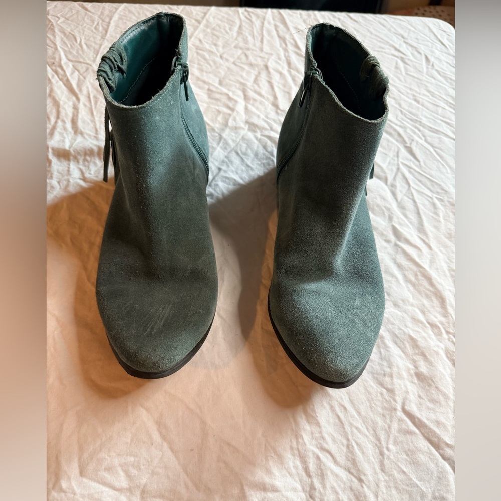 Matisse Teal Suede Ankle Boots